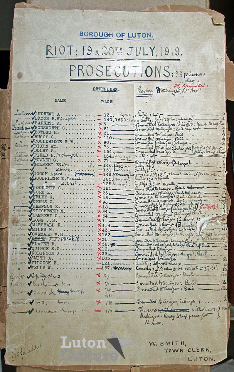 Prosecutions list 2-8-1919