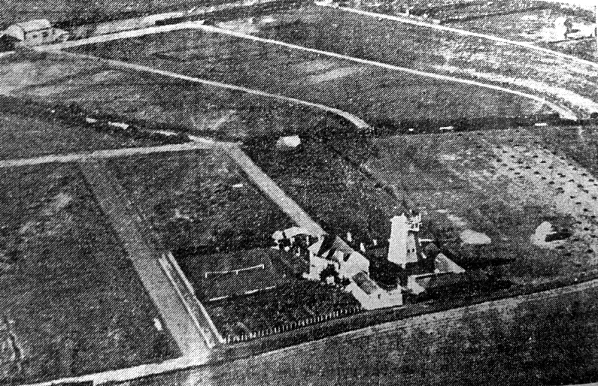 Biscot Mill aerial c1920