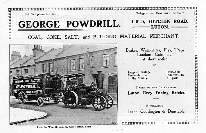 George Powdrill advert 1907