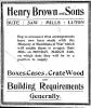 Henry Brown advert