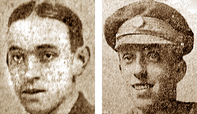 Lieut Squires and Pte Child (Croix de Guerre)