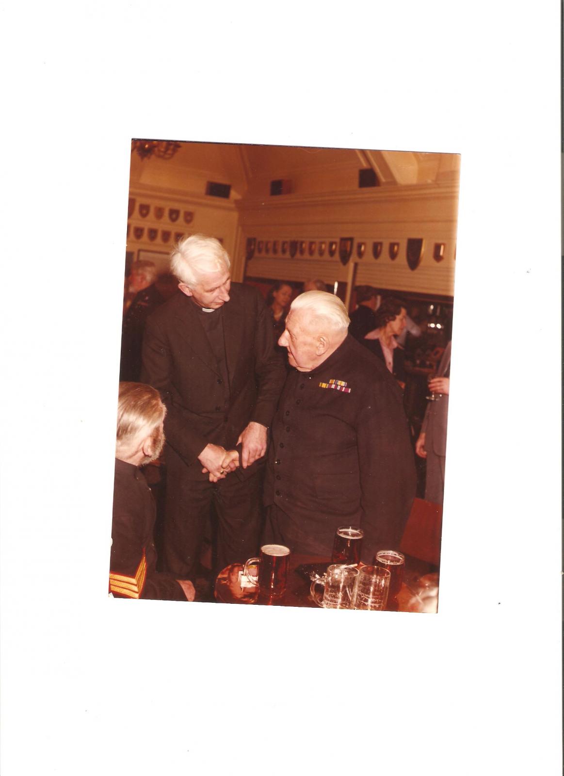 George Webb with Archbishop Hume