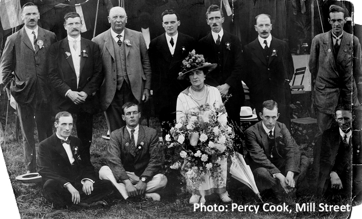 Colin Daniels (standing far right) in Lady Wernher group