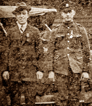 Frank Child and Pte Wright