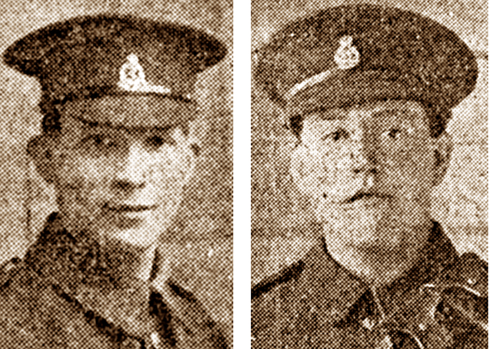 Ptes Scoats (left) and Glenister