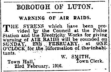 Air raid siren advert