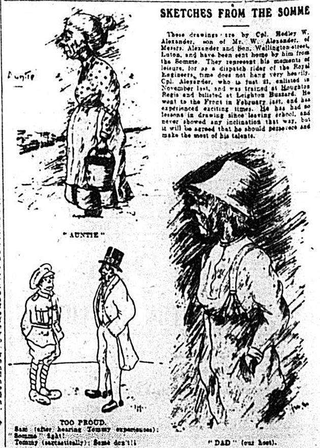 Sketches from the Somme