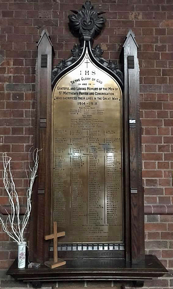 St Matthew's Church war memorial