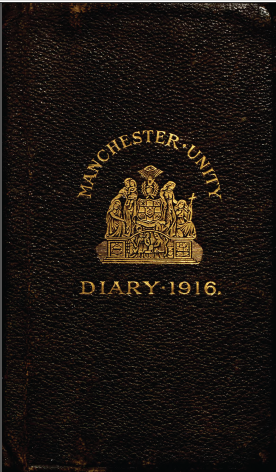 Front page of William Owen's Diary
