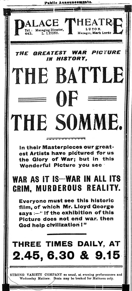 Somme film advert