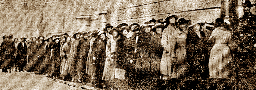 Munition girls dole queue