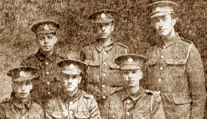 Pte Horace Preece and comrades