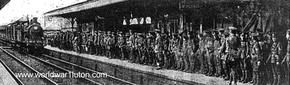Territorials at Luton Station
