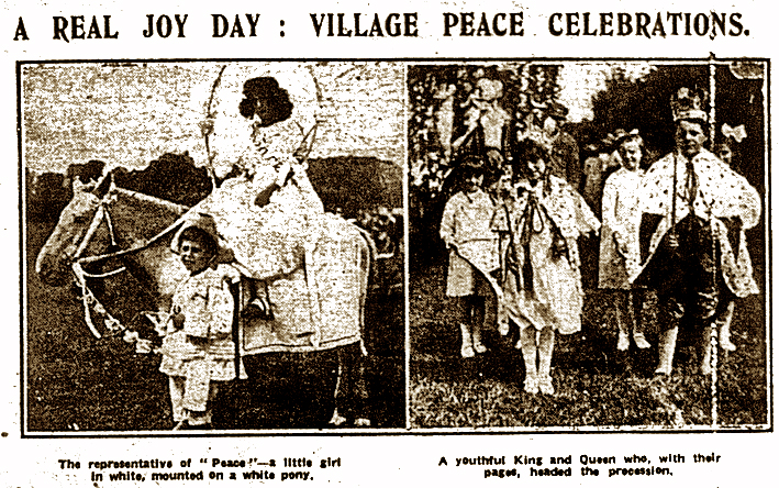 Villages' peace celebrations