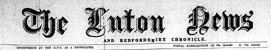 Luton News Masthead 1914