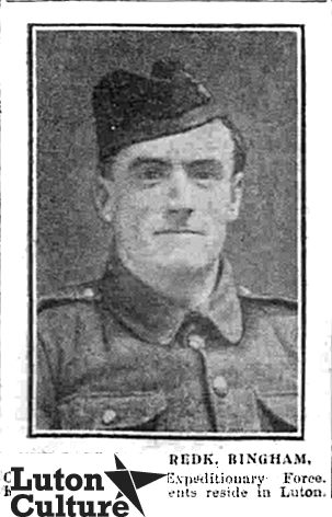 Pte Frederick Bingam Pte Frederick Bingham