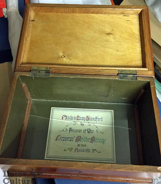 Box made by German POW Walter Doring