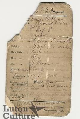 Discharge papers for W.E. Owen
